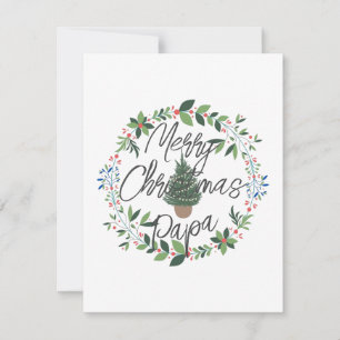Custom classic design of leaf green Christmas    Card
