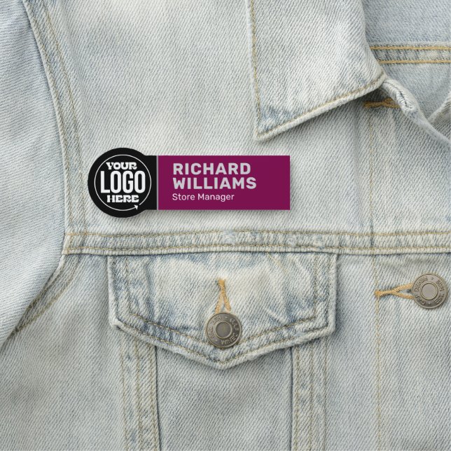 Custom Classic Name Tag for Business Personalised (In Situ)