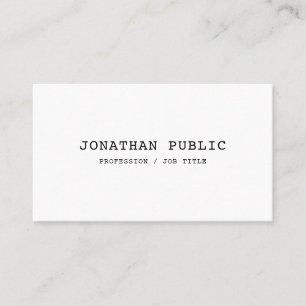 Custom Classic Nostalgic Look Simple Template Business Card
