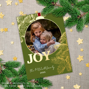 Custom Classic Pine Tree Needles Gold
