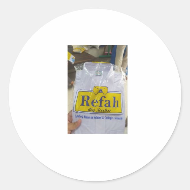 Custom Classic printable Format: Sheet of Bags Round Sticker (Front)