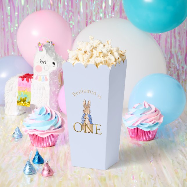 Custom Classic Rabbit in blue jacket Favour Box (Party)