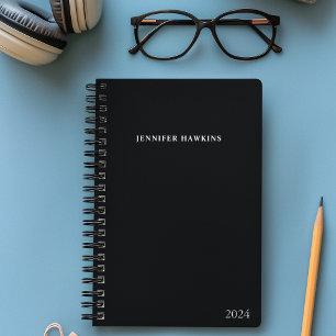 Custom Clean Black & White Business 2024 weekly Planner