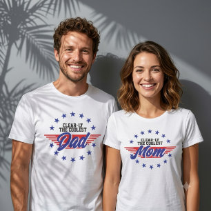 Custom Clear-ly The Coolest Mum 4th of July Stars T-Shirt