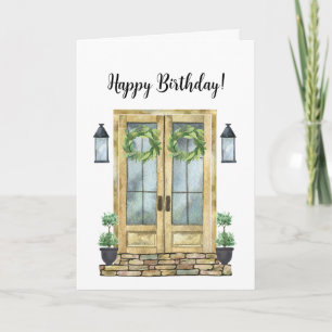 Custom Client Happy Birthday Celebration Note Card