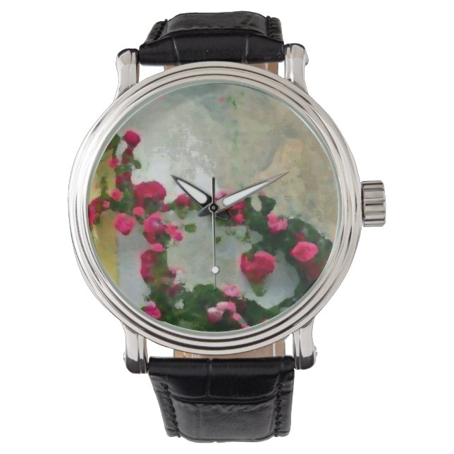 Custom clock flower watch (Front)