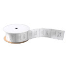 Custom clothing garment labels top collar white