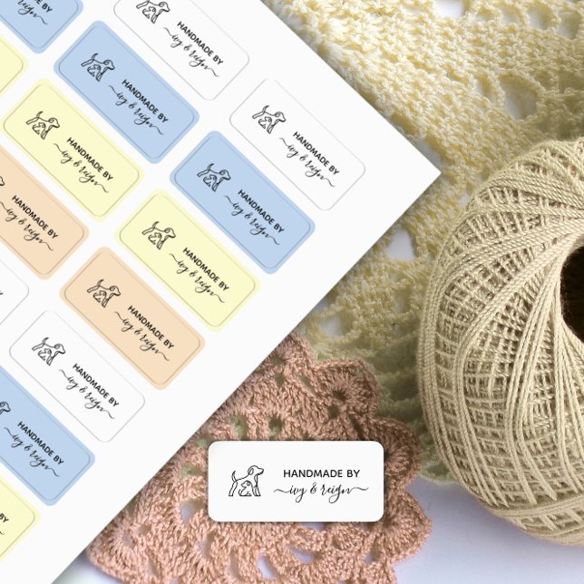 Custom clothing Label for crafter with pet icon (Creator Uploaded)