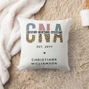 Custom CNA Certified Nursing Assistant Gifts Cushion