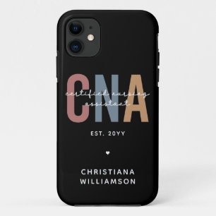 Custom CNA Retro Certified Nursing Assistant Gifts Case-Mate iPhone Case