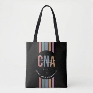 Custom CNA Retro Certified Nursing Assistant Gifts Tote Bag