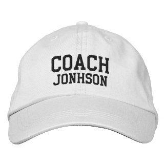 Custom Coach Name Embroidered Hat