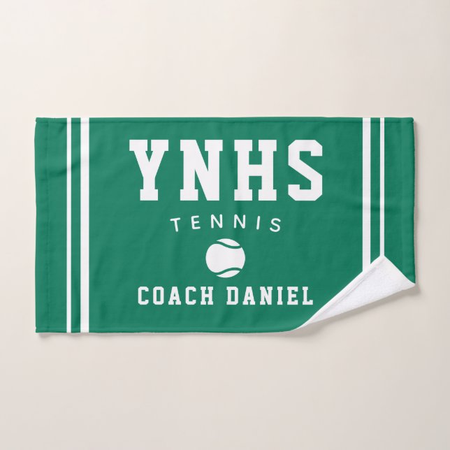 Custom Coach Towel – Personalised Tennis Team Gift (Hand Towel)