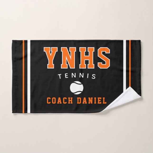 Custom Coach Towel – Personalised Tennis Team Gift (Hand Towel)