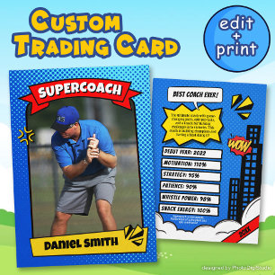 Custom Coach Trading Card Comic, Best Coach Ever
