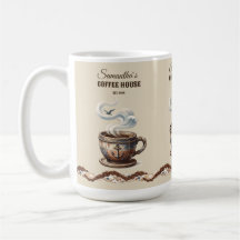 Custom Coastal Cafe Branding