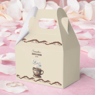 Custom Coastal Cafe Branding Favour Box