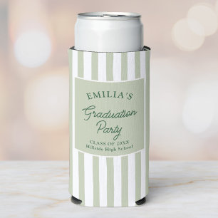 Custom Coastal Graduation Party Fun Seltzer Can Cooler