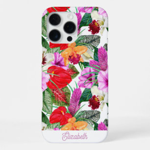 Custom Coastal Paradise Blooms Case-Mate iPhone Ca 16 Pro Max Case