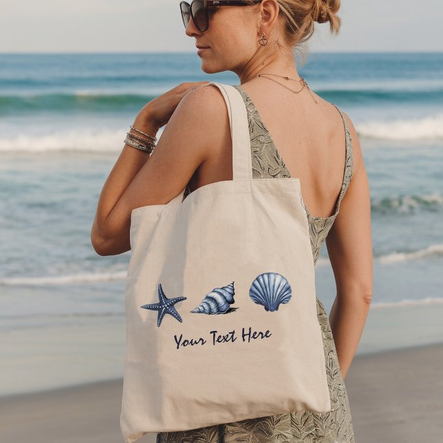 Custom Coastal Seashells Treasure Ocean Summer    Tote Bag (Creator Uploaded)