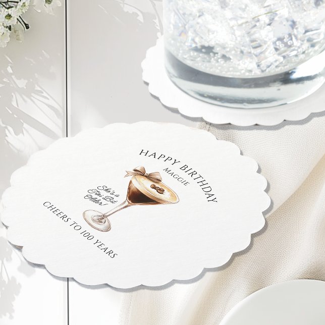 Custom Coaster 100th Birthday Espresso Martini (Creator Uploaded)