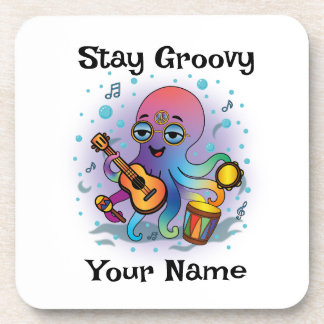 Custom Coaster | Retro Octopus | Name & Text
