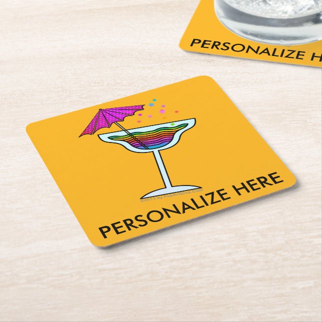 CUSTOM COASTERS - MARGARITA DESIGN (Angled)