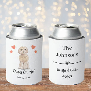 Custom Cockapoo Pet Wedding Can Cooler