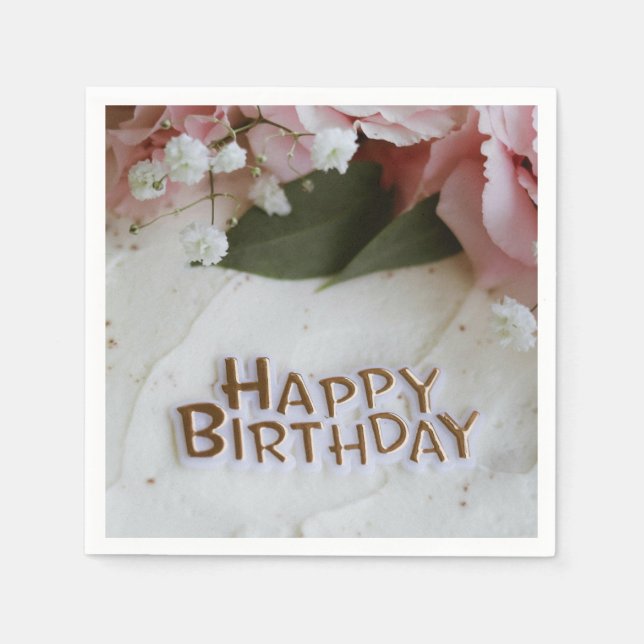 Custom Cocktail Napkins – Elegant  (Front)
