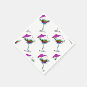 CUSTOM COCKTAIL NAPKINS - MARGARITA DESIGN