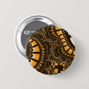 Custom Coffee Brown Remix Round Button