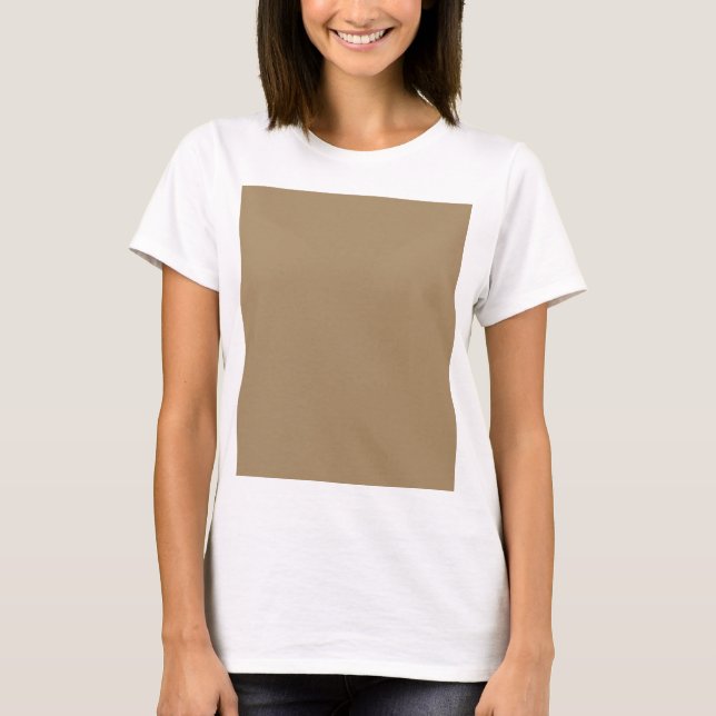 Custom Coffee Brown Women's T-Shirt (Front)