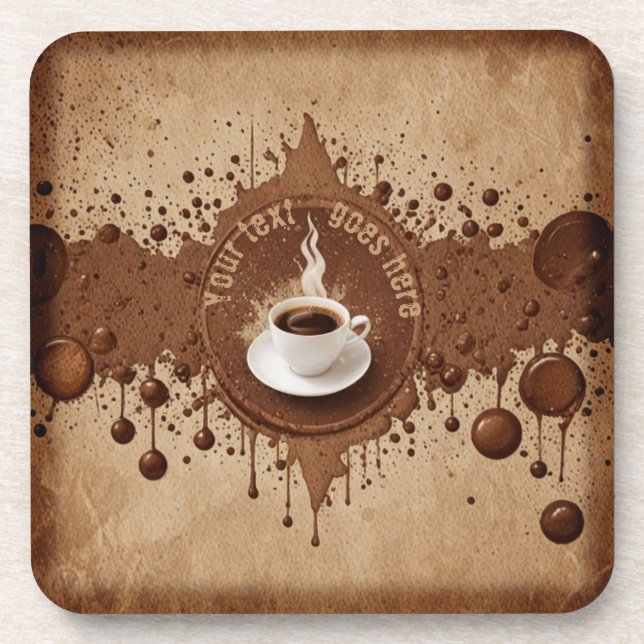 Custom coffee coaster (Front)
