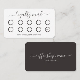Custom Coffee Loyalty Card Simple Script
