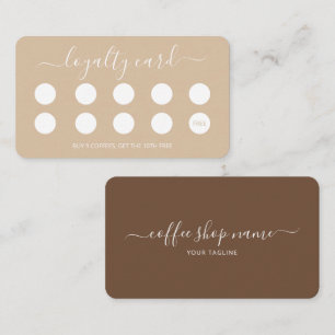 Custom Coffee Loyalty Card Simple Script