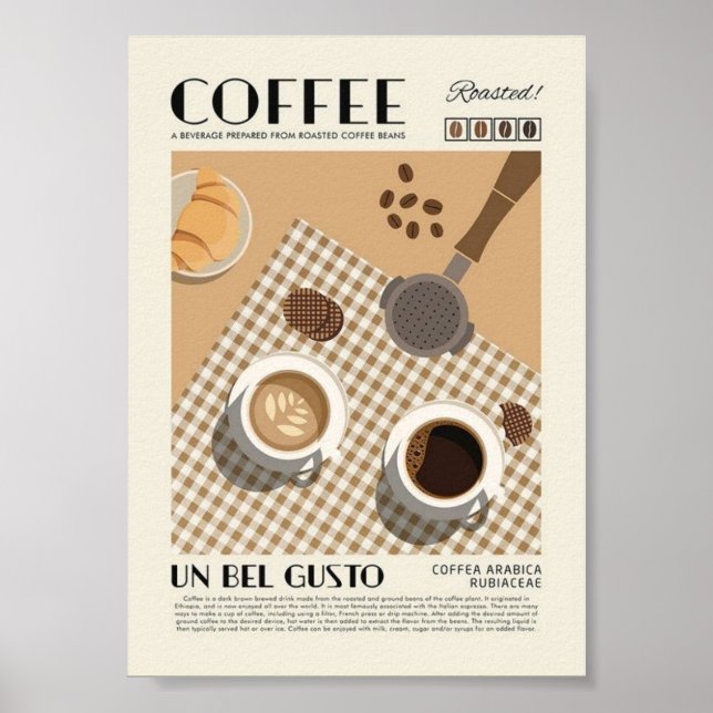 Custom Coffee Poster | Matte Giclée Print  (Front)