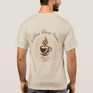 Custom Coffee Shop Employee T-Shirt – Personalized