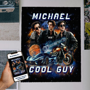 Custom Collage Photos Retro Bootleg 90s and Y2K Poster