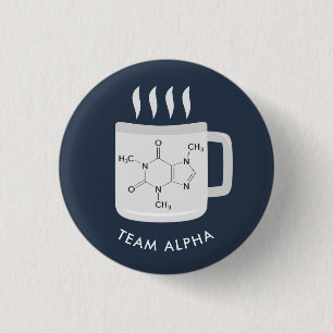 Custom College Chemistry Lab Staff Name 3 Cm Round Badge