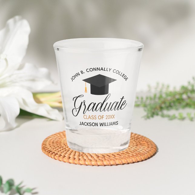 Custom College Graduation 2025 University Graduate Shot Glass (Creator Uploaded)