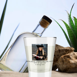 Custom College Graduation Party Favours For Guests Shot Glass