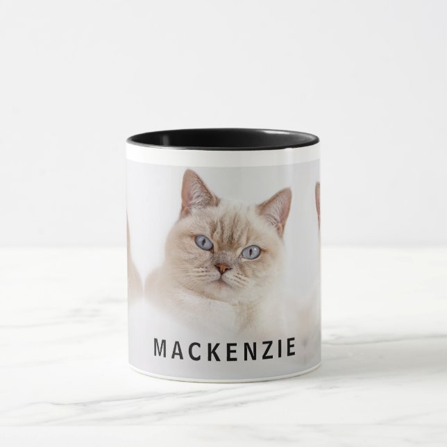 Custom College Photo and Name Personalised Coffee Mug (Center)