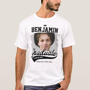 Custom College Varsity Graduate Photo Graduation T-Shirt