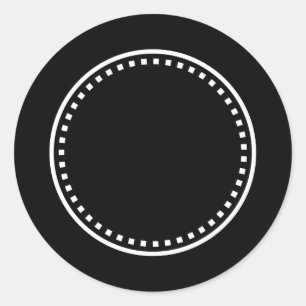 CUSTOM COLOR Decorative Circle You Personalise V50 Classic Round Sticker