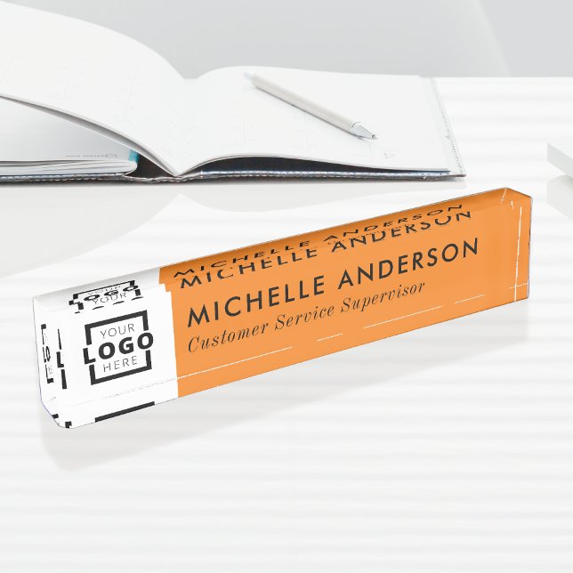 Custom Color Modern Minimalist Business Logo Nameplate (Creator Uploaded)