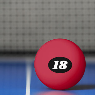 Custom color ping pong balls for 18th Birthday