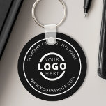 Custom Color Promotional Business Logo Branded Key Ring<br><div class="desc">Easily personalize this coaster with your own company logo or custom image. You can change the background color to match your logo or corporate colors. Custom branded keychains with your business logo are useful and lightweight giveaways for clients and employees while also marketing your business. No minimum order quantity. Design...</div>