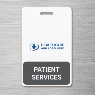Custom Color Reception Patient Services Companion ID Badge
