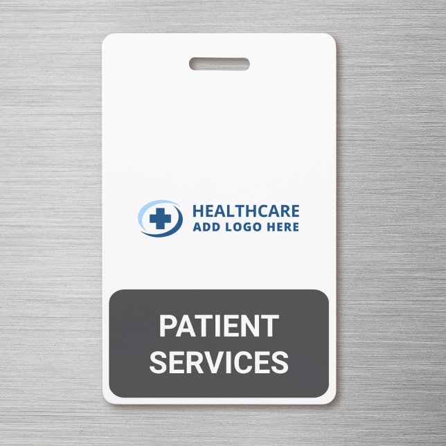 Custom Color Reception Patient Services Companion ID Badge (Creator Uploaded)