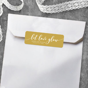 Custom Color Relax Script Let Love Glow Wedding